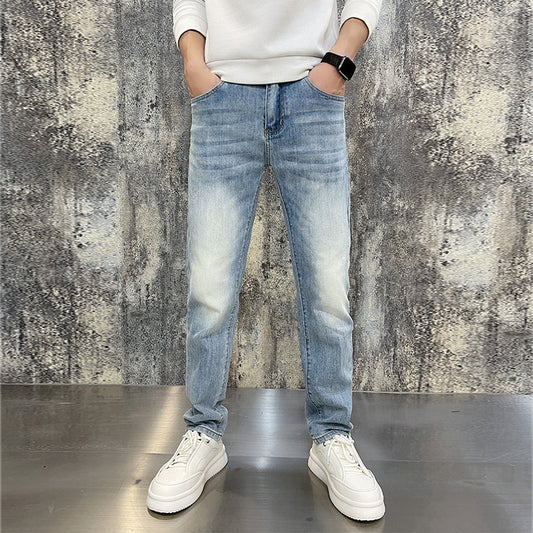 Fashion Personalized Stretch All-match Men's Jeans