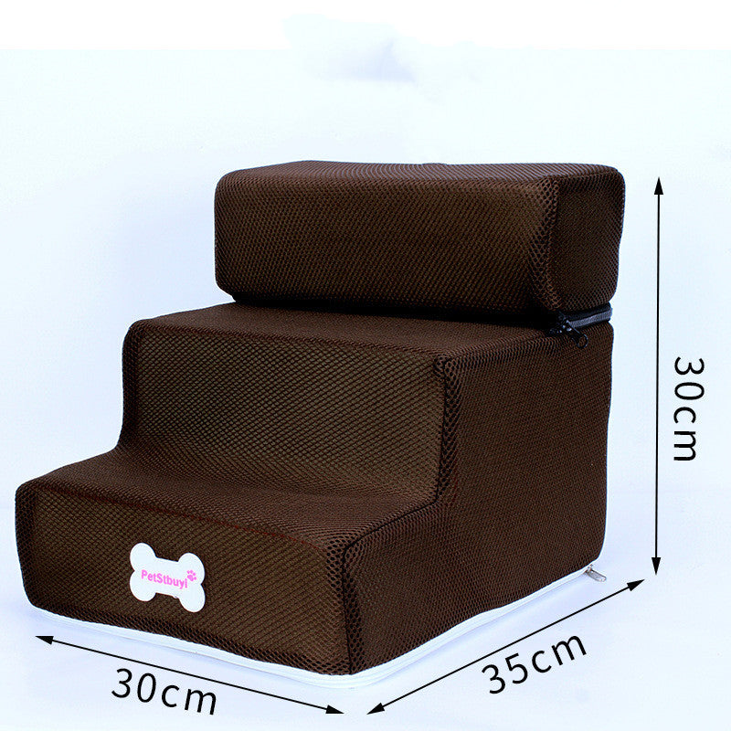 Dog Stairs Pet Climbing Ladder Sponge Steps On Bed Climbing Ladder