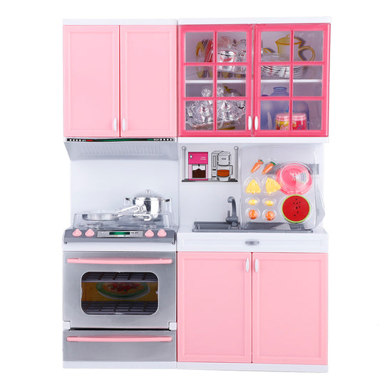 Mini Kitchen Pretend Role Play Toy Set Funny Kitchenware Playing House Gifts for children Girls