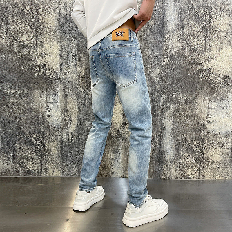 Fashion Personalized Stretch All-match Men's Jeans