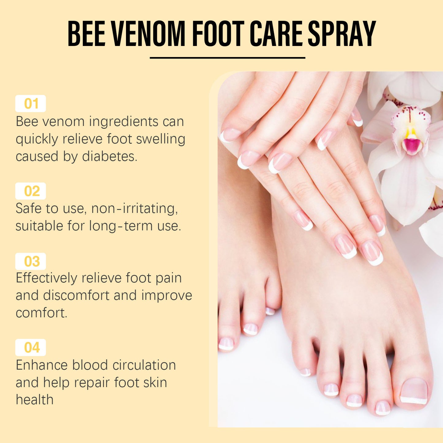 Alleviate Foot Swelling, Care And Moisturize Spray