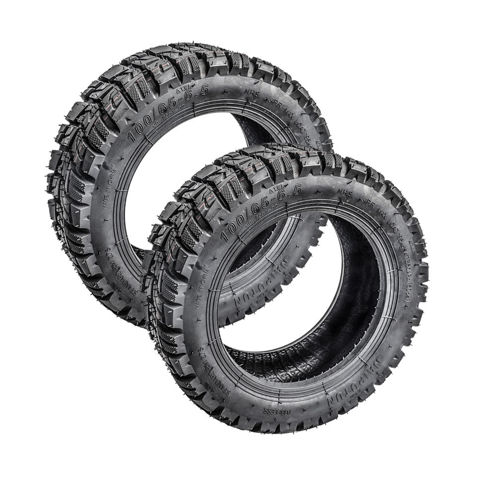 100/65-6.5 Thickened Vacuum Tire 11 Inch Electric Scooter Modified Tire Off-Road Tubeless Tyre with Nozzle