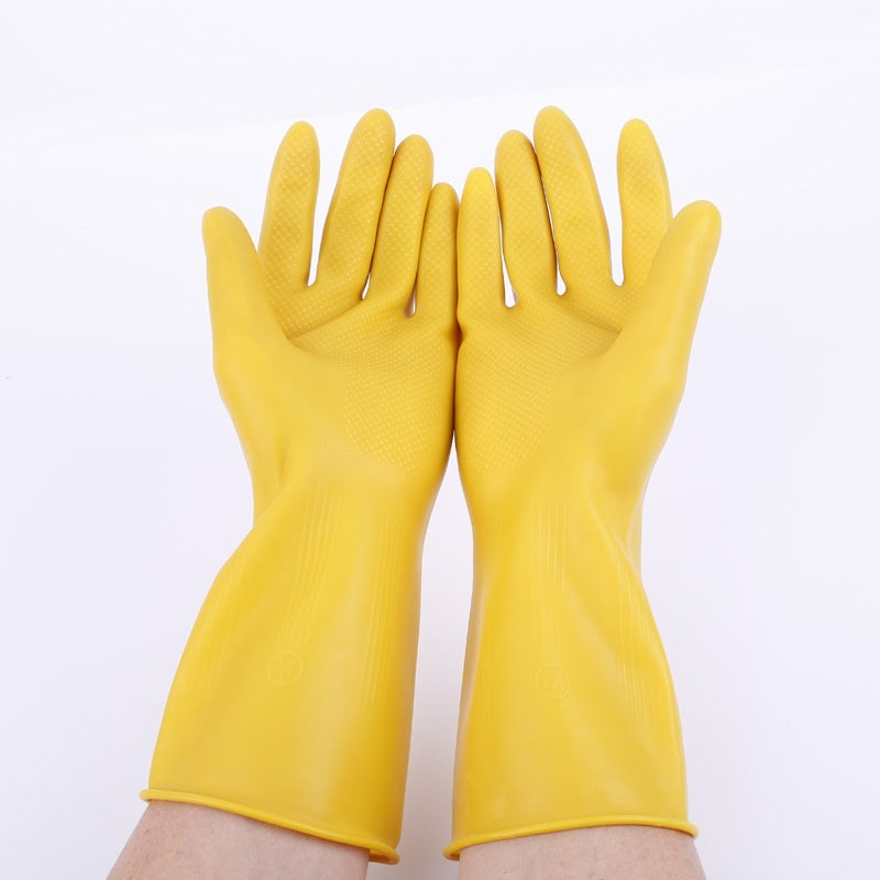 Rubber Household Kitchen Dishwashing Rubber Gloves Durable Beef Tendon Latex