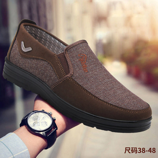 Polyurethane Old Beijing Cloth Shoes Plus Size Men