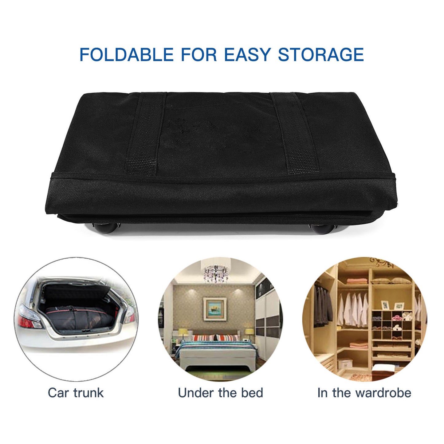 Expandable Foldable Suitcase Collapsible Rolling Travel Luggage Bag for Men Women