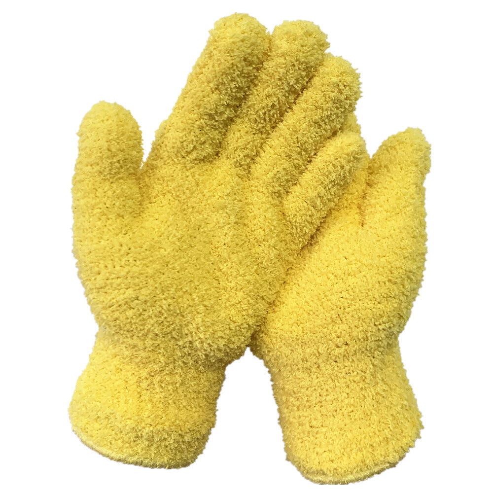 Half Velvet Comfortable Fine Fiber Dust Gloves